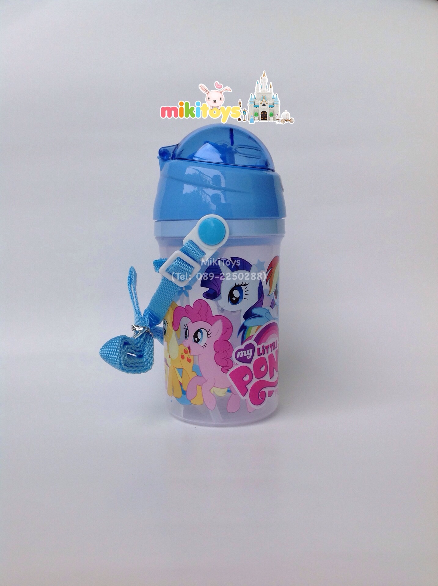 กระติกน้ำมาย ลิตเติ้ล โพนี่ (My Little Pony) BLUE สีฟ้า สายสะพายสีฟ้า ลายสวยน่ารักจ้า 🎀💖*BPA Freeปลอดภัย