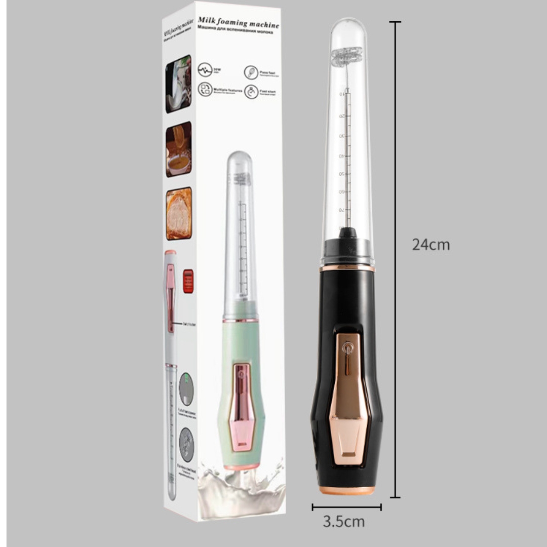 เครื่องตีฟองนมไฟฟ้า กำลังไฟ 30W แรงดันไฟฟ้า 220V หัวตีแสตนเลส 304 สองชั้น รหัส 0642