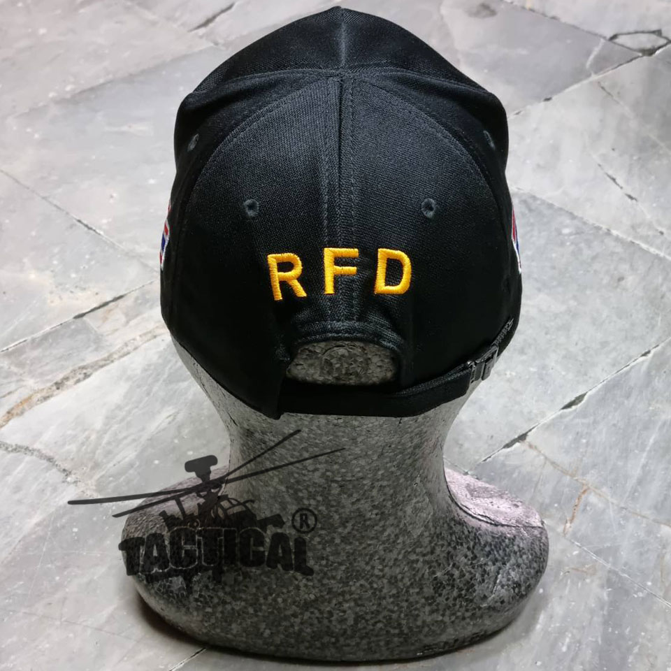 หมวกแก๊ป ดำ ป่าไม้ ซิปหลัง