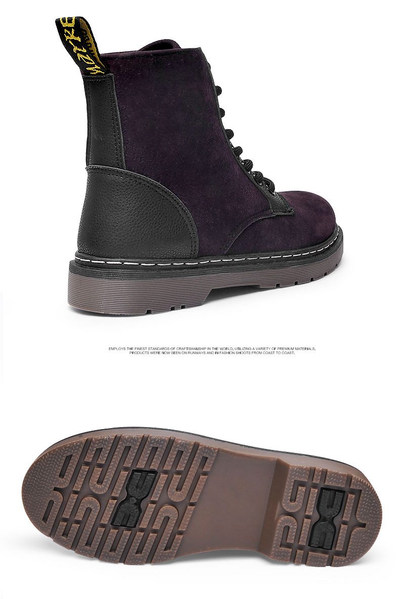 Pre Order - รองเท้ากันหนาว รองเท้าลุยหิมะ หนัง Pu ข้างในบุกำมะหยี่ สูง 17.5cm สี : น้ำตาล / ดำ ไซส์ 35 / 36 / 37 / 38 / 39 / 40