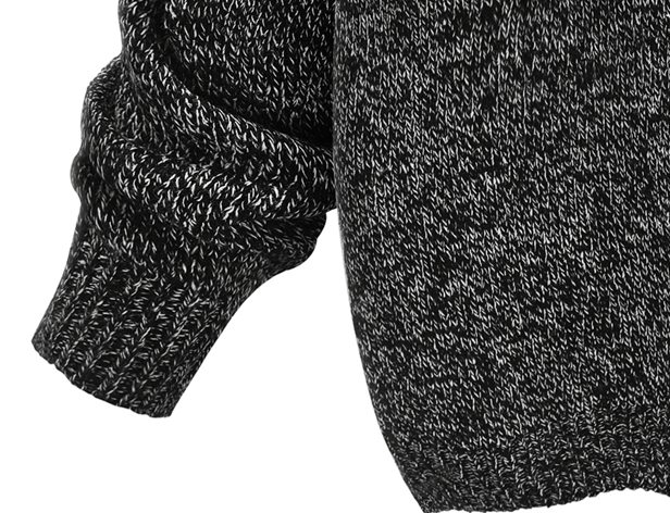 PreOrderคนอ้วน - เสื้อไหมพรมกันหนาว ถักลายอักษรA สี : เทา / เขียว