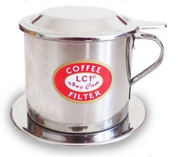 กาชงกาแแฟดริปเวียดนาม หม้อหยดกาแฟ สแตนเลส LC ความจ 6Q มีด้ามจับ รหัส 1418