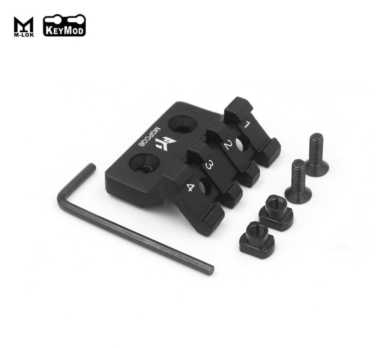 รางเฉียง ระบบ M-Lok & KeyMod ยี่ห้อ MGPCQB