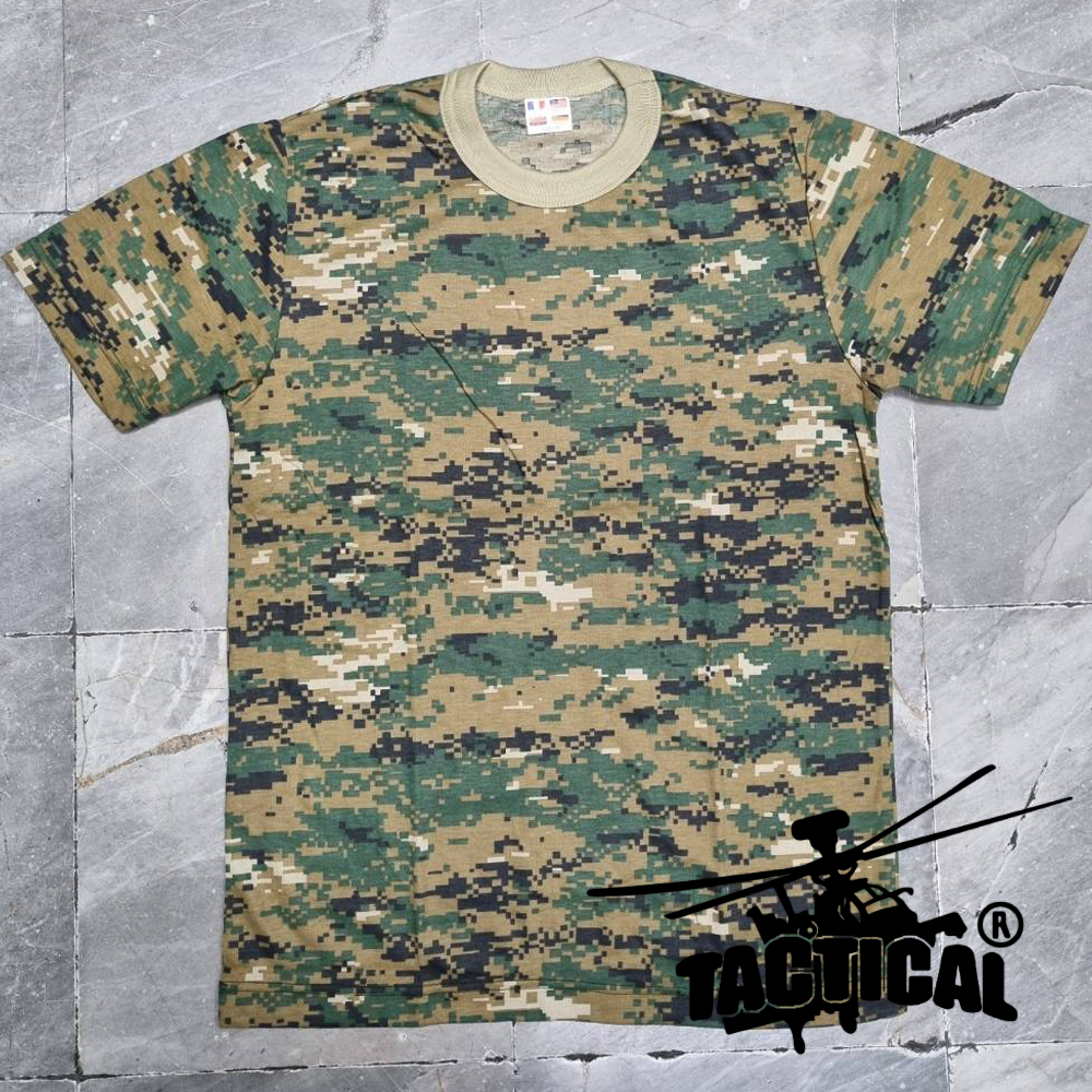 เสื้อยืดคอกลม แขนสั้น (ดต.อส พรางทรายอส. ดิจิตอลทบ. อื่นๆ)