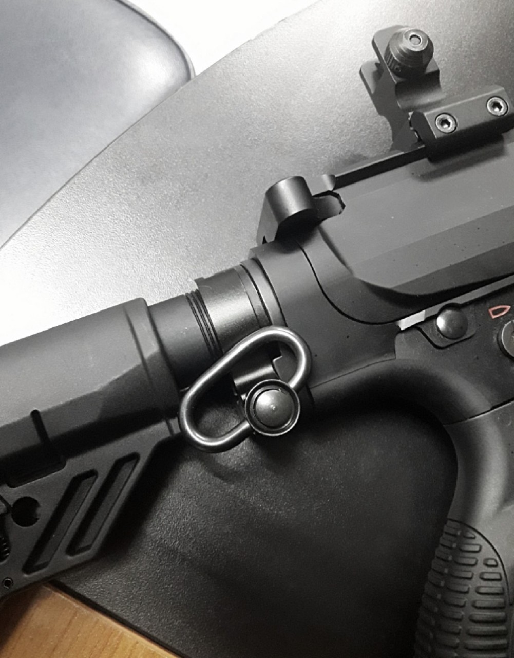 หูช้างปลดไว ครอบแหวนล็อคแกนพานท้าย M4