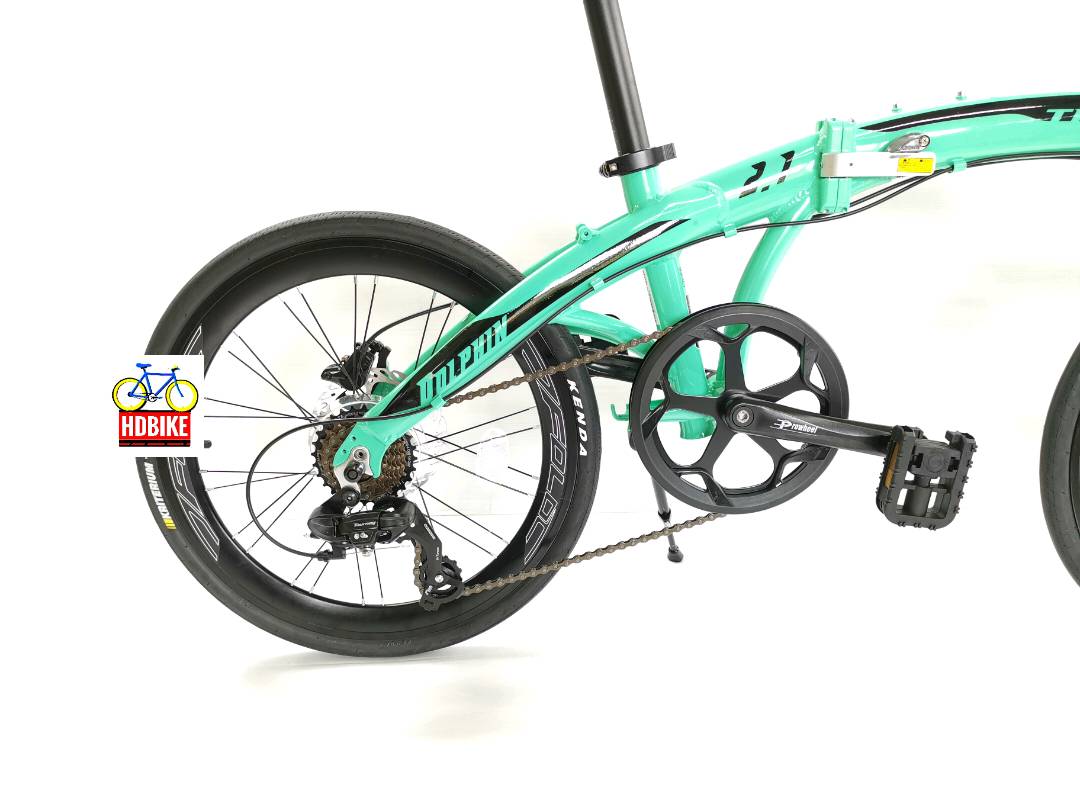 จักรยานพับได้ TRINX DOLPHIN 2.1 ล้อ 20 นิ้ว เกียร์ 7 สปีด ดิสเบรคน้ำมัน เฟรมอลูมิเนียม