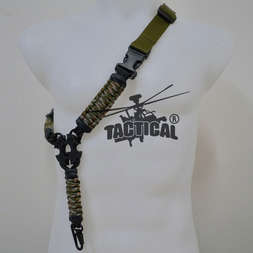 สายสะพายปืนเชือกพาราคอร์ด 1 จุด