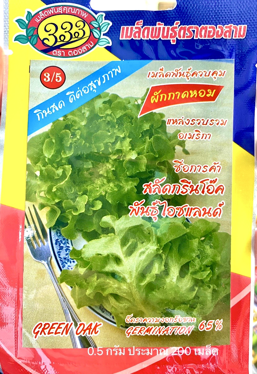 สลัด กรีนโอ๊ค ไอซ์แลนด์ ประมาณ 200-300 เมล็ด