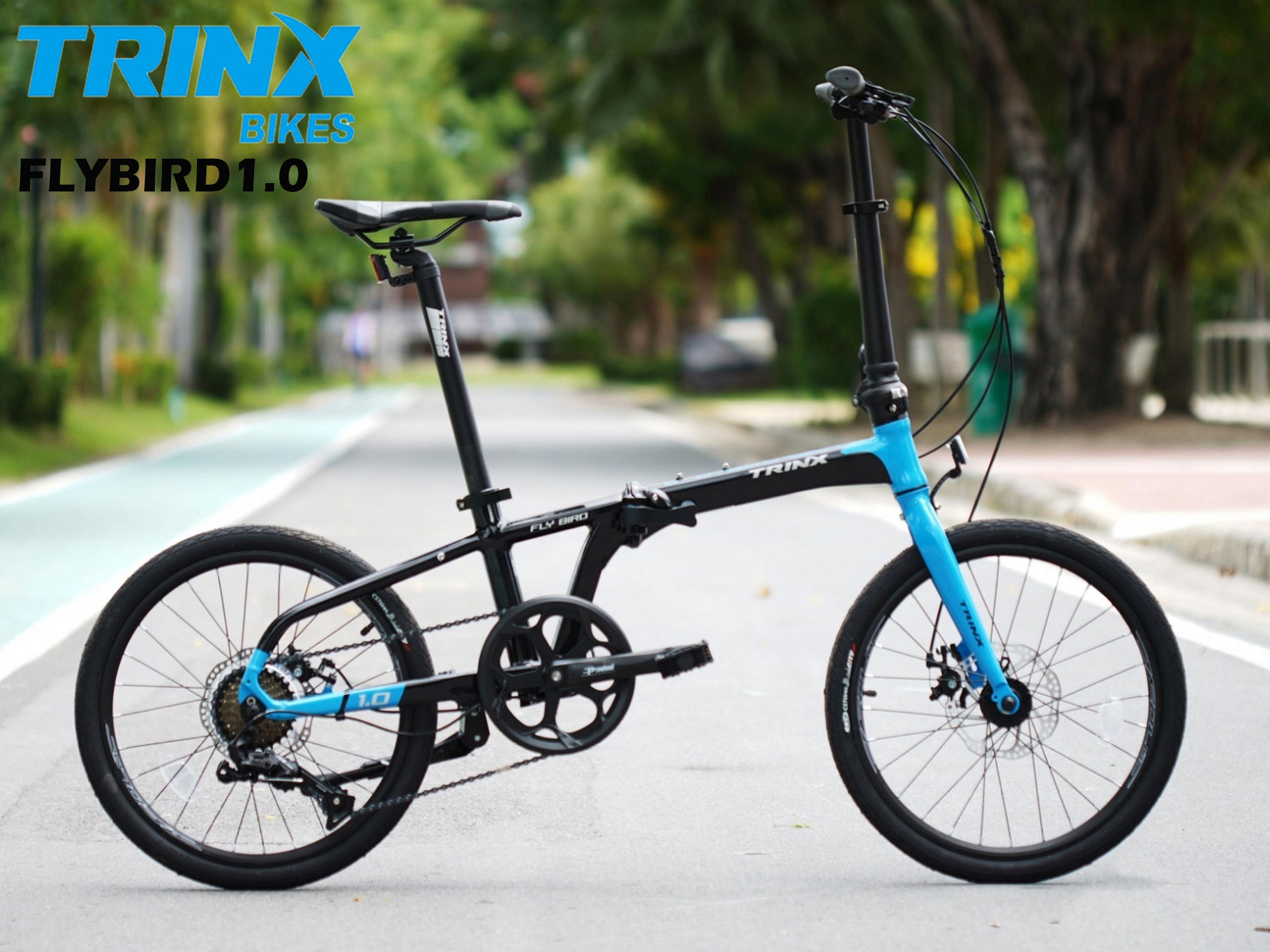 จักรยานพับได้ TRINX FLYBIRD1.0 เฟรมอลูมิเนียม เกียร์ 8 สปีด