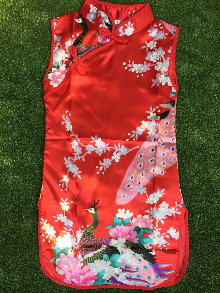 ชุดจีนกี่เพ้าเด็กหญิงใส่สวยใส่สบายราคาถูก