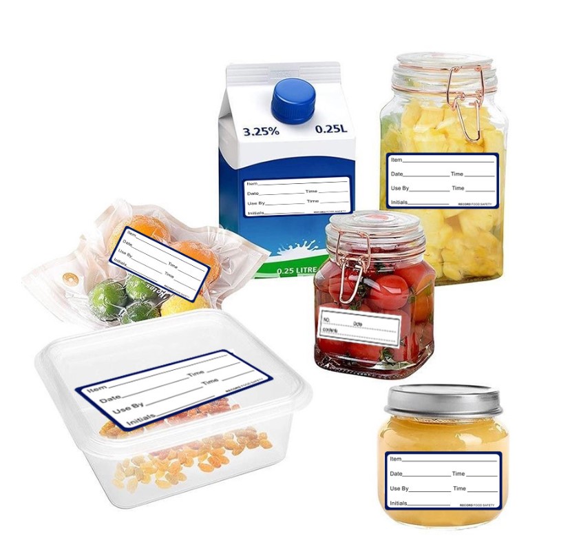 สติ๊กเกอร์แสดงวันผลิต-วันหมดอายุอาหาร 290 ดวง/ม้วน ขนาด 3x6 ซม.