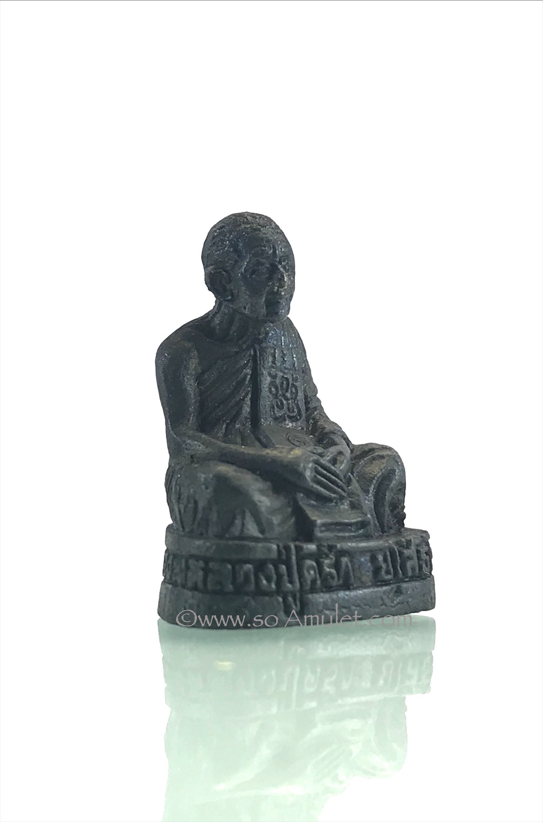 รูปหล่อหลวงปู่คร่ำ วัดวังหว้า รุ่นสร้างเจดีย์ พร้อมกล่องเดิม