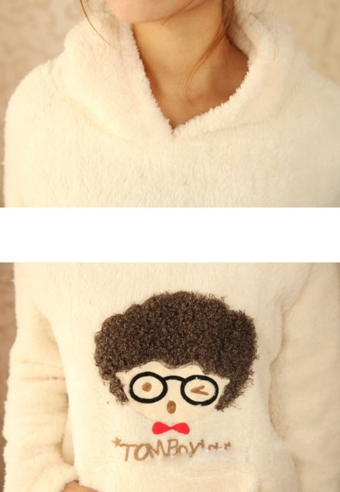 Pre Order - เสื้อกันหนาวแฟชั่นเกาหลี ผ้าขนสัตว์เกาหลี ลายการ์ตูนน่ารักหลายลาย มีกระเป๋าด้านหน้า : ลายลิง / ลายหมีแพนด้า / ลายหัวระเบิด / ลายกระต่าย / ลายมิกกี้