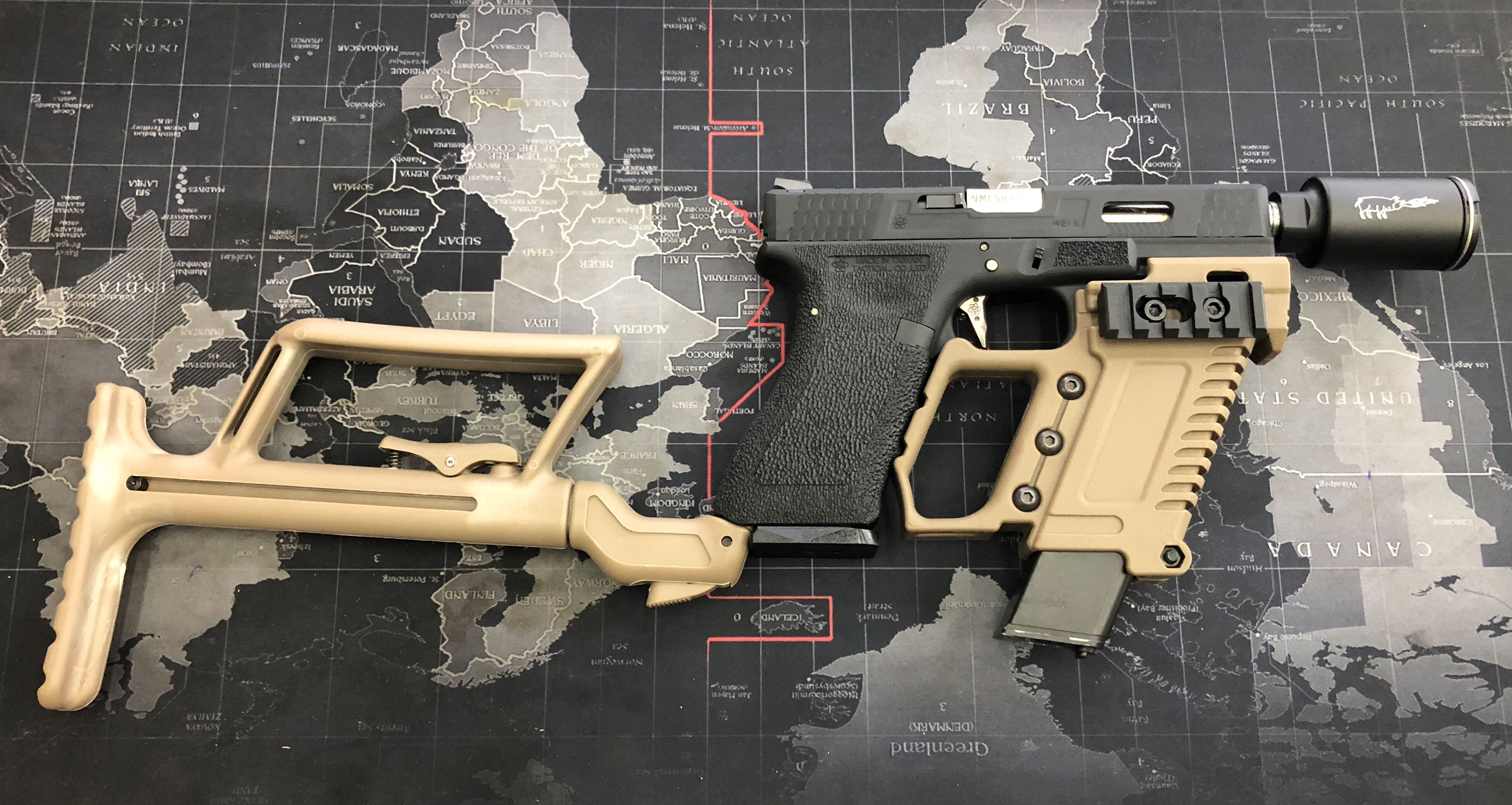 กริปมือหน้าปืน Glock ทรง Kriss