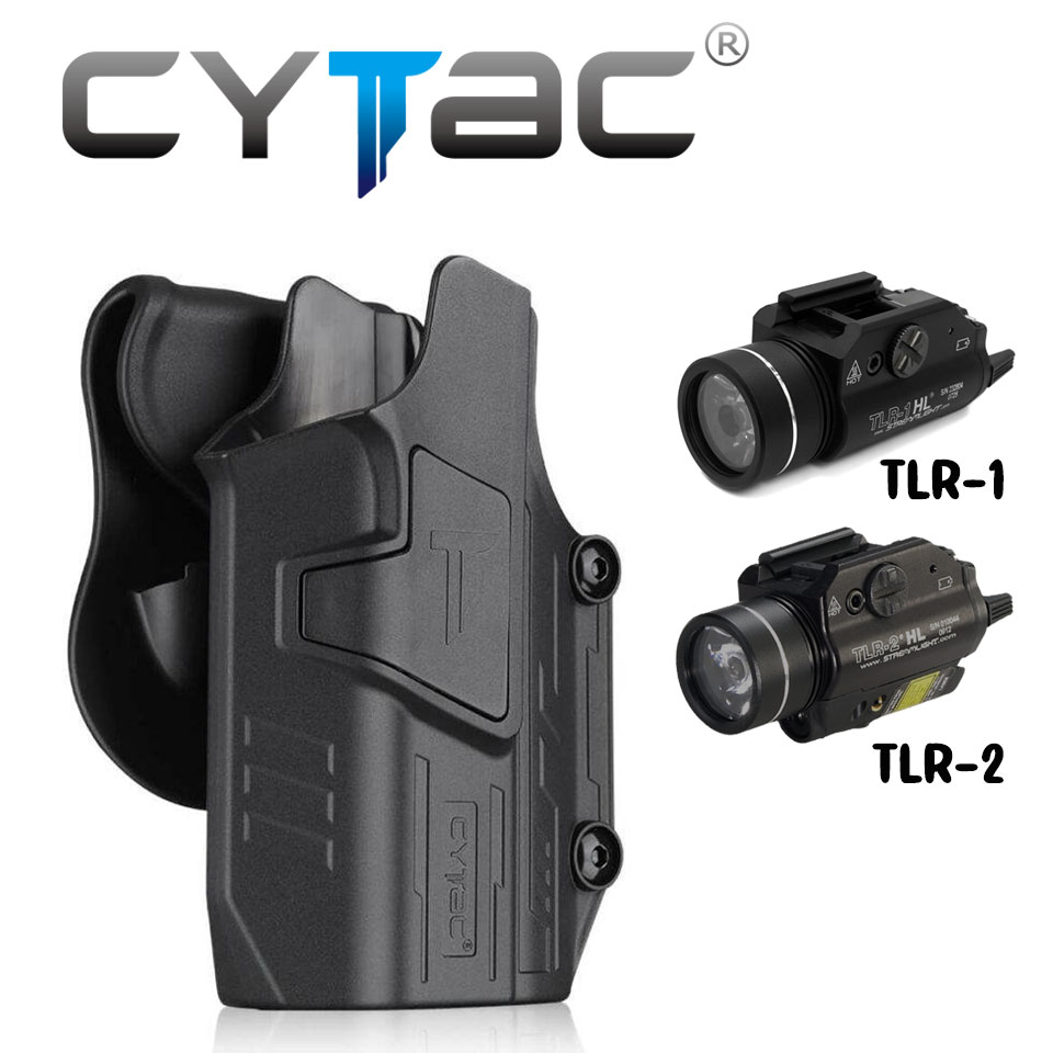 (งานแท้) ซองปืนพกนอก Mega-Fit ติดไฟฉาย TLR-1, TLR-2