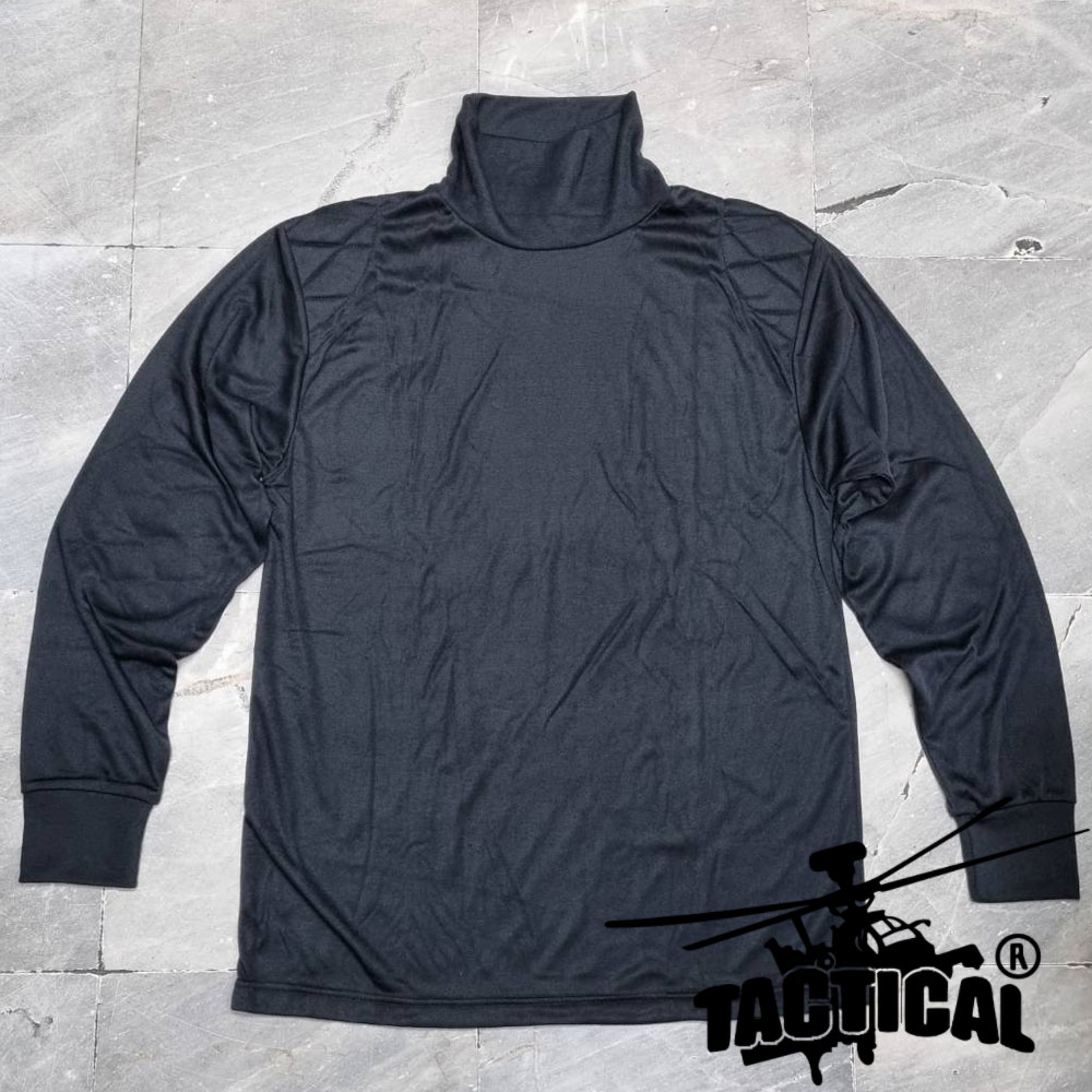 เสื้อยืดแขนยาวคอพัน ผ้า TC (ดำ เขียว กรมท่า)