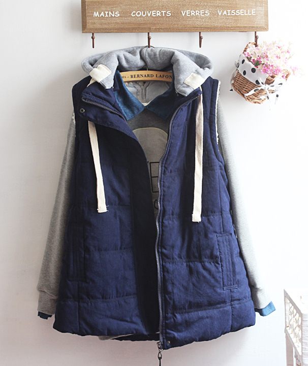 PreOrderไซส์ใหญ่ - เสื้อกันหนาวแฟชั่น ไซส์ใหญ่ ข้างในเป็นขนสัตว์ แขนกุด ใส่ทับข้างนอกเท่ ๆ สี : แดง / น้ำเงิน / ชมพู / เขียว