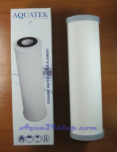 ไส้กรองเซรามิค ยี่ห้อ Aquatek (ตัวอ้วน) 10 นิ้ว