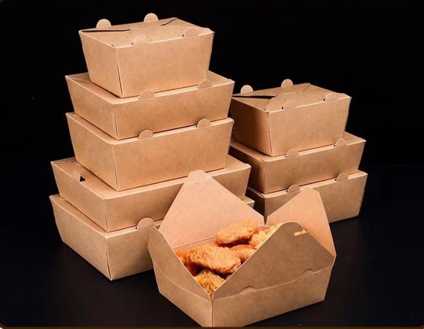 กล่องอาหารทรงเหลี่ยม แบบมีช่องระบายไอน้ำ แพ็ค 50 ชิ้น