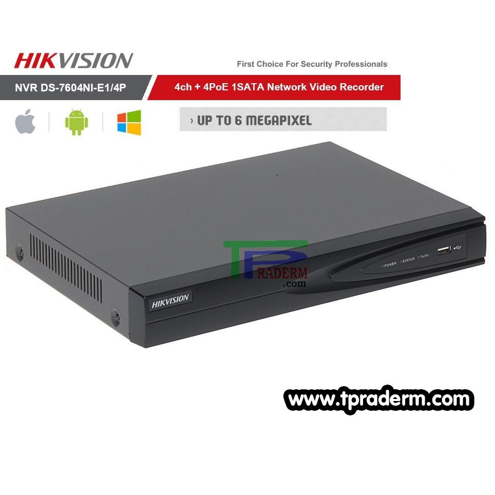 NVR 4ch DS-7604NI-E1/4P