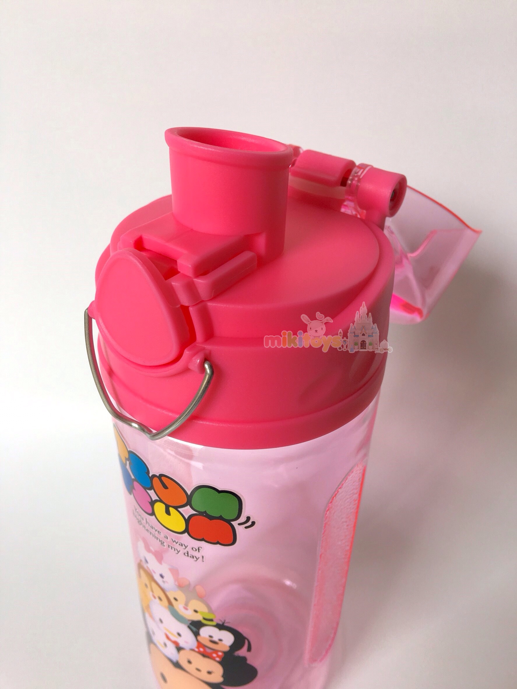 กระติกน้ำเด็ก Tsum Tsum PINK รุ่นยกดื่ม สีชมพูใสๆ *BPA Freeปลอดภัยค่ะ