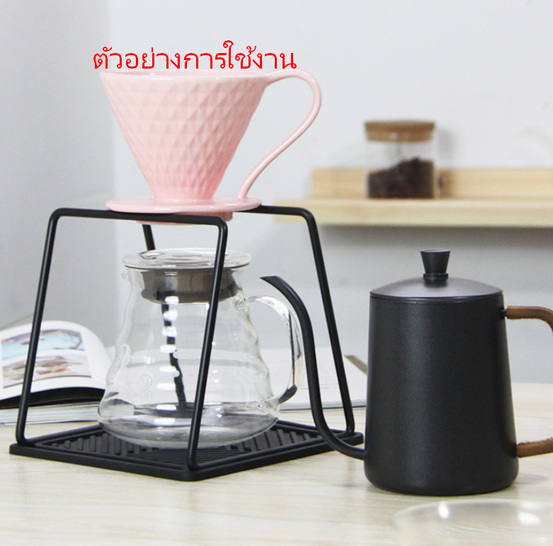 ที่วางแก้วกรองกาแฟแบบชงดริป หลุมเดียว สีดำ 1610-1764
