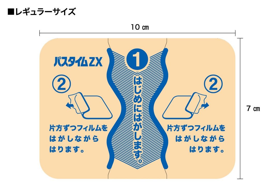 Pastime ZX 21 ชิ้น แผ่นแปะ บรรเทาอาการปวด เมื่อย ตัวยา โซเดียมไดโคลฟีแนค 2% แผ่นสีเนื้อ 21แผ่น ออกฤิทธิ์นาน 24 ชม