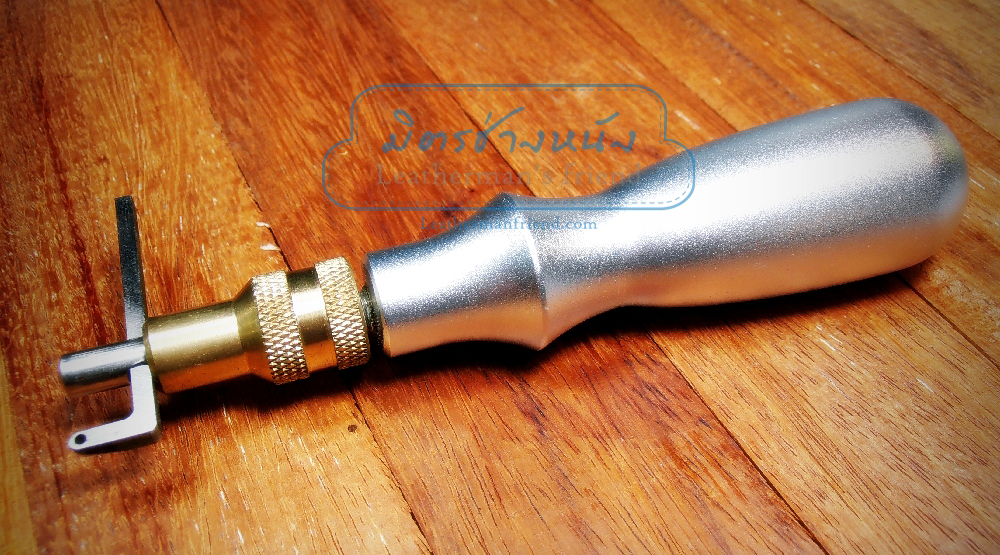 ที่ขูดฝังด้ายเทียน แบบอลูมิเนียมตัน หัวเหล็กแข็ง ที่ล๊อคทองเหลือง