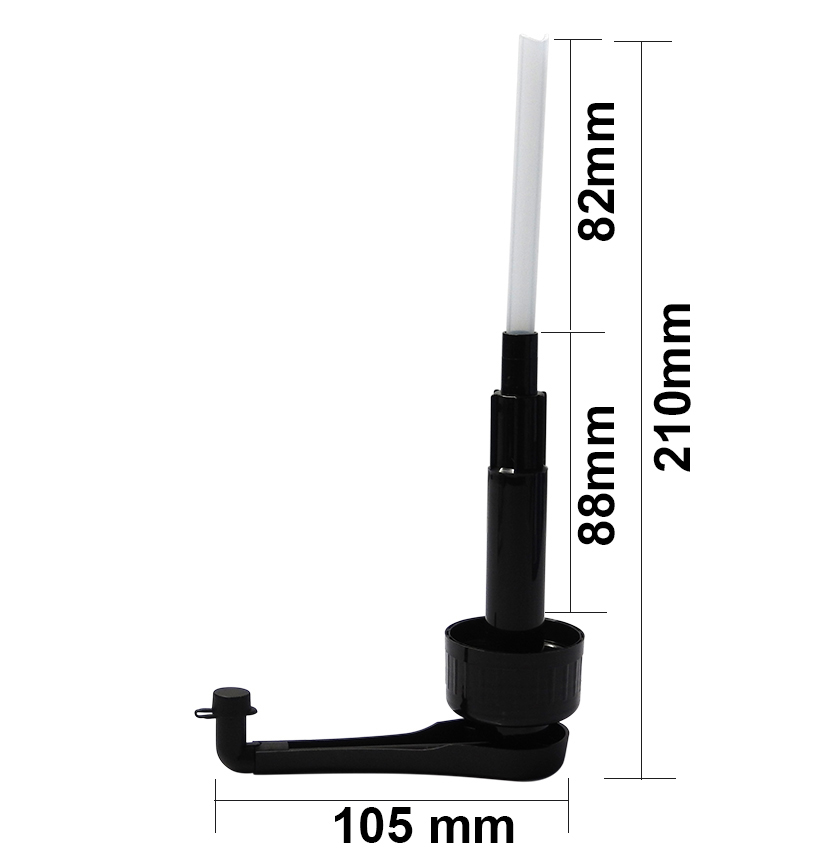 ขวดใส่น้ำเชื่อม พร้อมหัวปั๊ม สีดำ 1610-562