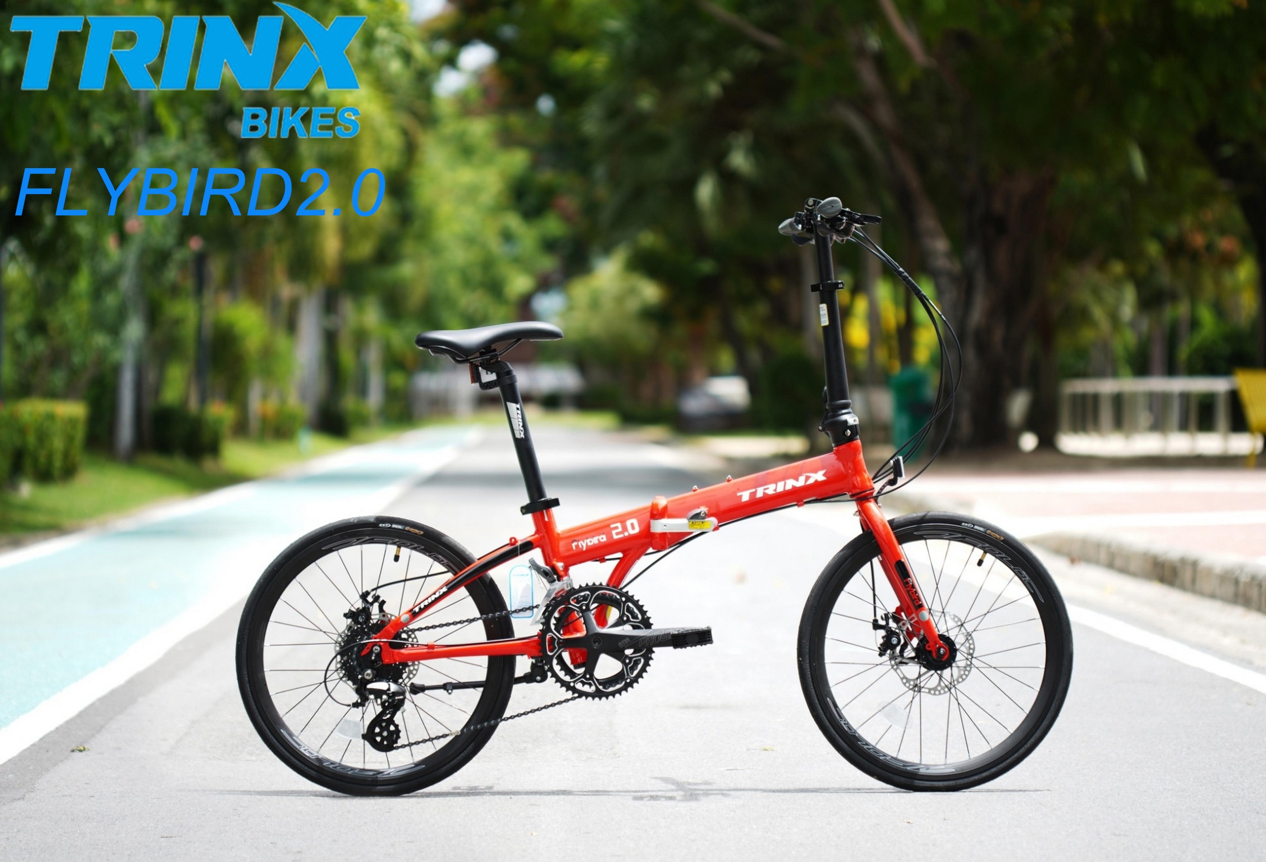 จักรยานพับได้ TRINX FLYBIRD2.0 เกียร์ 16 สปีด เฟรมอลูมิเนียม