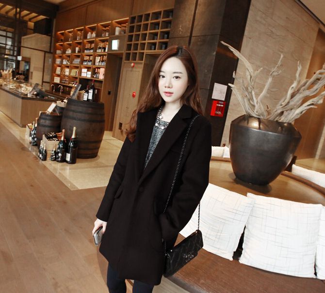 PreOrderเสื้อผ้าคนอ้วน - เสื้อโค้ทกันหนาวไซส์ใหญ่ แจ็คเก็ตขนสัตว์ตัวยาว สี : เทา / ไวน์แดง / ดำ