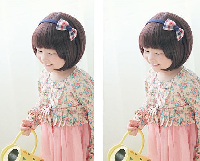 วิกผมเด็ก วิกผมสั้นเด็ก วิกผมทรงบ็อบสั้น น่ารัก แบ๊วๆ