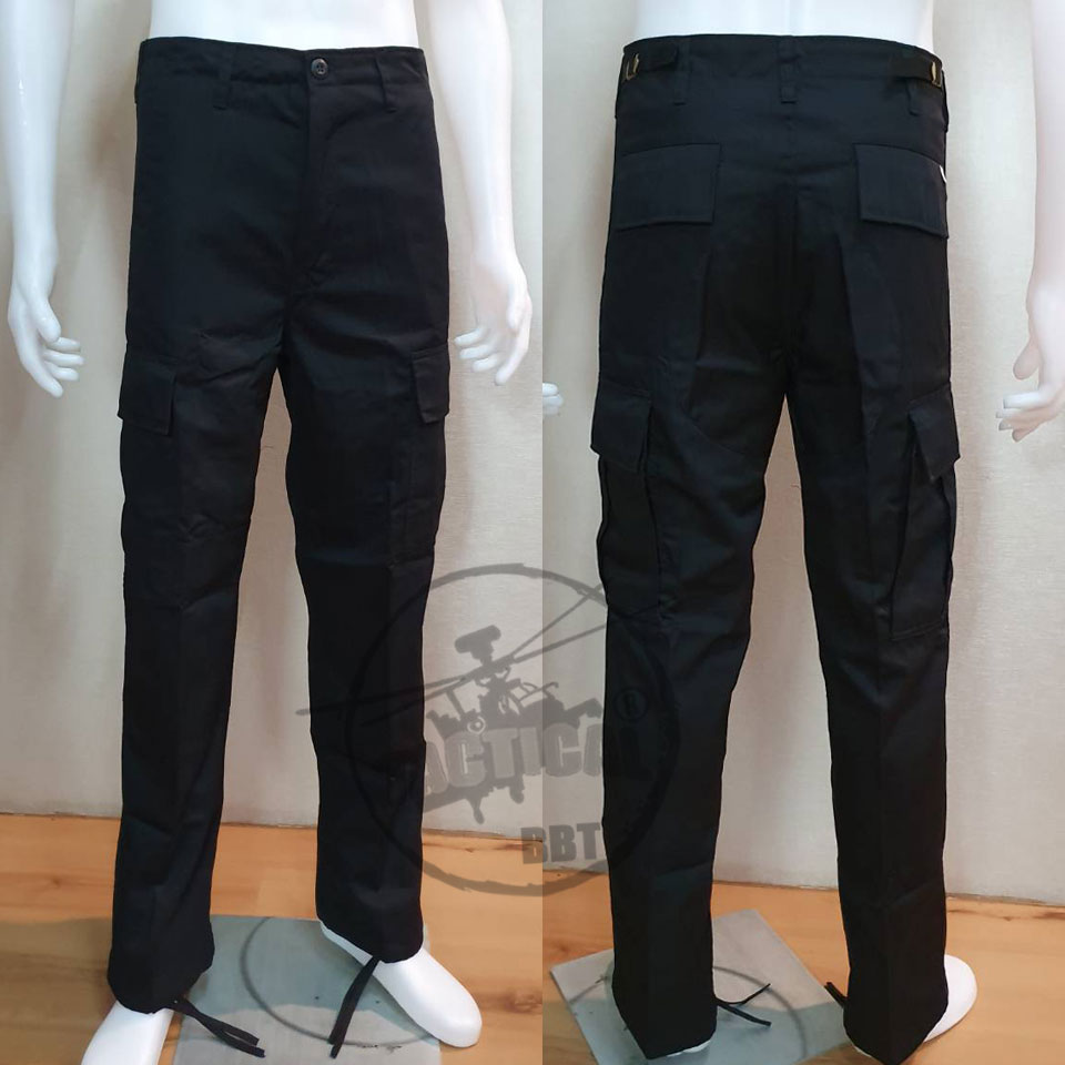 กางเกงเวส SWAT ผ้ากำมะดิน มี 2 สี ดำ กรมท่า