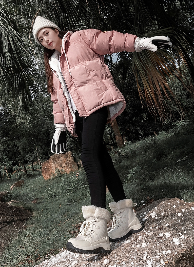 SW2324-0004 รองเท้ากันหนาว กันหิมะ ใส่ได้ทั้ว ญ. ช. เชือกใช่ได้จริง