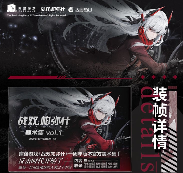 GRAY RAVEN: PUNISHING Official Art Book VOL.1 Illustration Collection Books