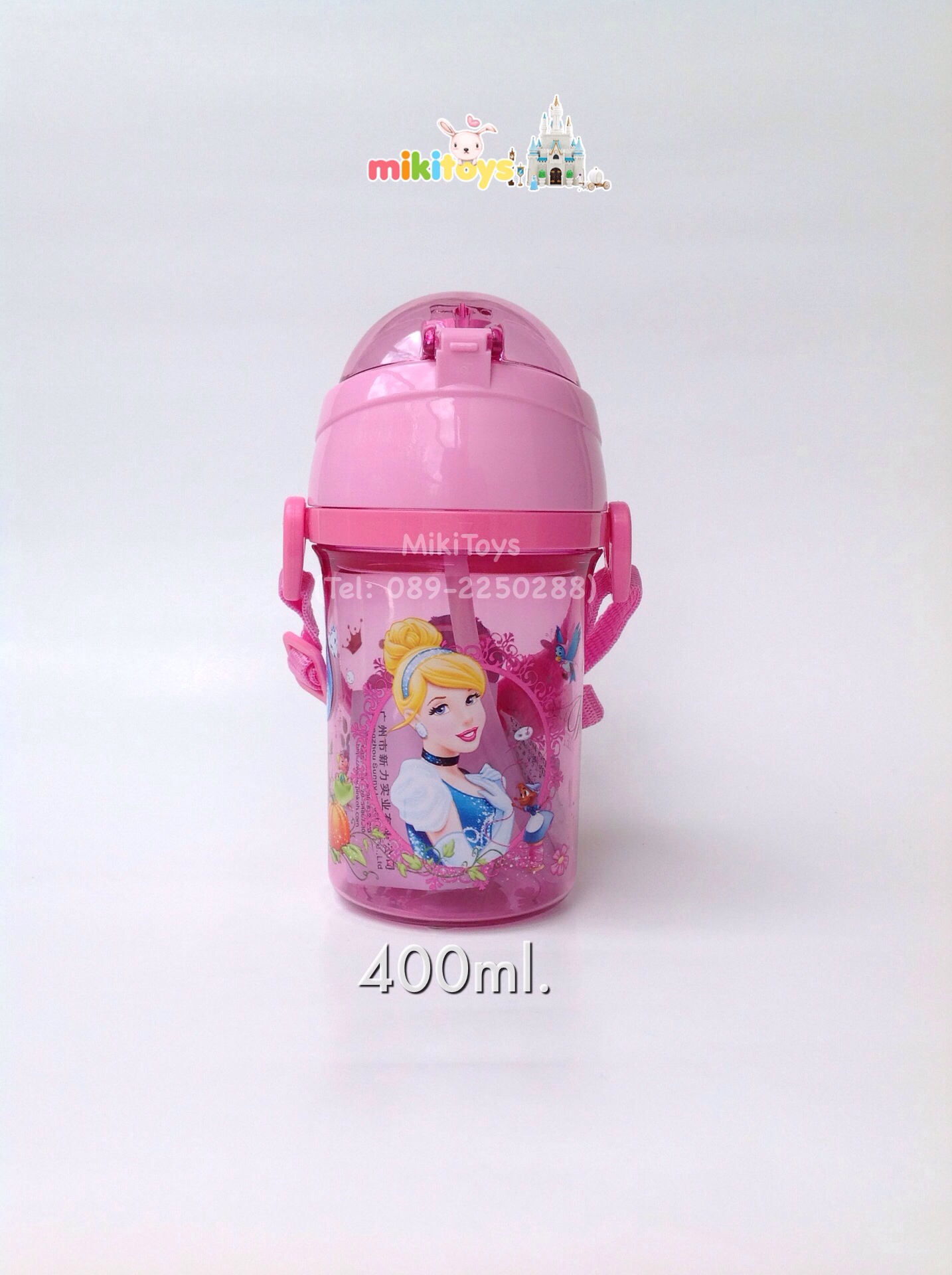 กระติกน้ำเจ้าหญิง ดิสนีย์ Princess Disney 400ml. #princess sweet *BPA Freeปลอดภัย (ฟรีค่าจัดส่ง)