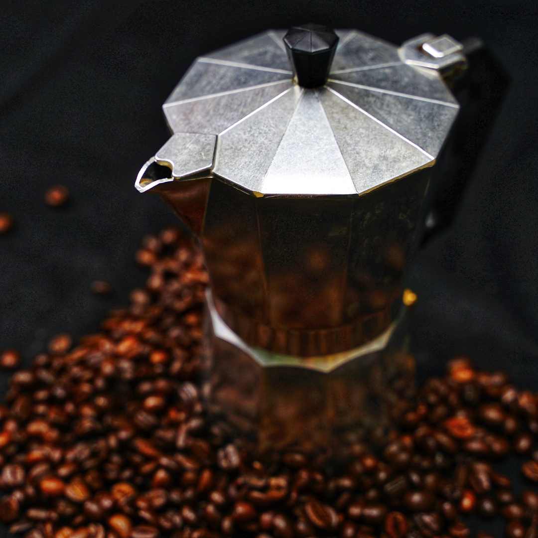 หม้อต้มกาแฟสดมอคค่าพอท MOKA POT อลูมิเนียม 6 ถ้วย 6 Cups Aluminium Moka pot รหัส 0156