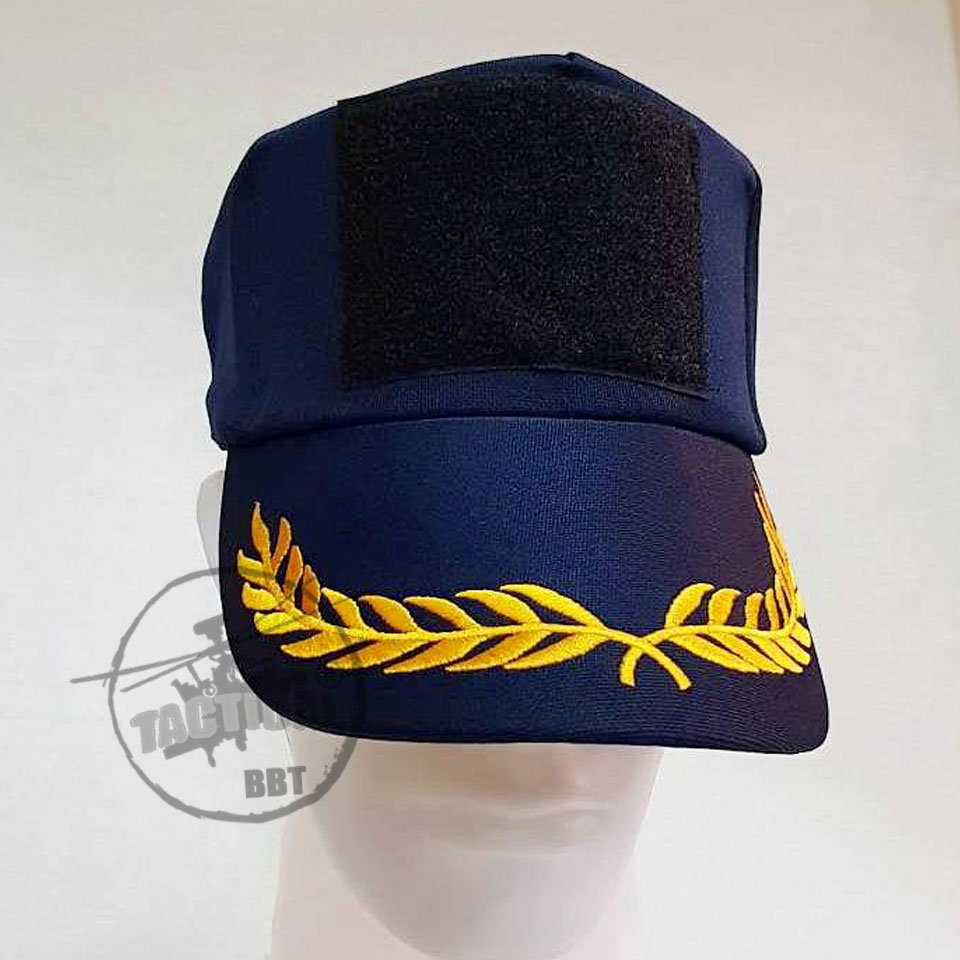 หมวกแก๊ป ซิปหลัง มีช่อ มีตีนตุ๊กแก (ดำ กรมท่า)