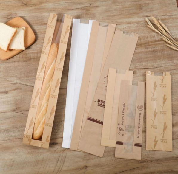 ถุงใส่ขนมปังบาเก็ต (ขนมปังแท่งสั้น-ยาว) แพ็ค 25-50 ชิ้น