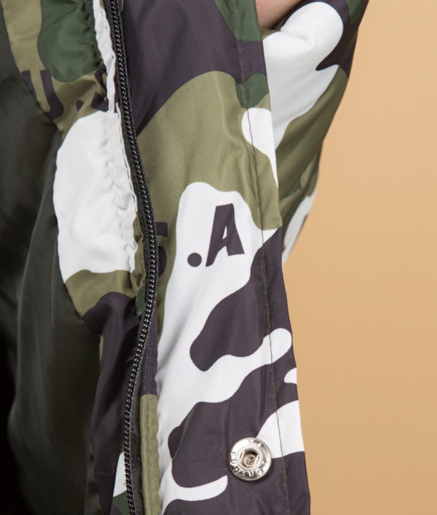 PreOrderคนอ้วน - เสื้อโค้ทกันหนาว แบบสวย บุนวม+นุ่น แต่งแบบเท่ ๆ สี : ลายพรางเขียว / ลายพรางแดง / ดำ / น้ำตาลเข้ม