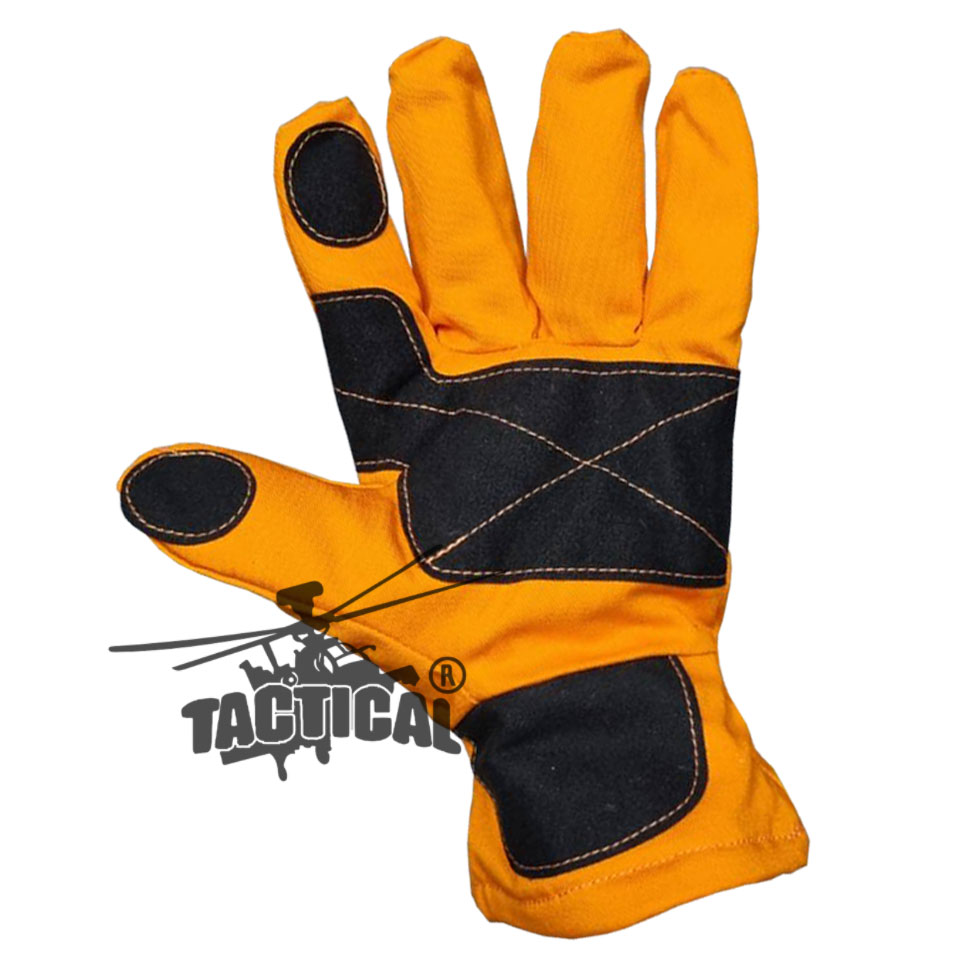 ถุงมือดับเพลิง กันเปลวไฟ มีแถบสะท้อนแสง