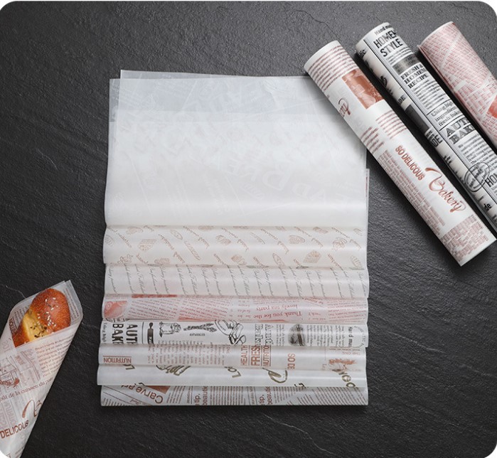 กระดาษไขรอง-ห่ออาหาร ขนาด 28x38 ซม. แพ็ค 50-100 ชิ้น