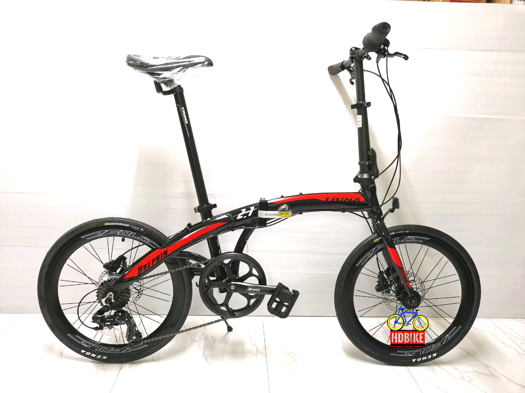 จักรยานพับได้ TRINX DOLPHIN 2.1 ล้อ 20 นิ้ว เกียร์ 7 สปีด ดิสเบรคน้ำมัน เฟรมอลูมิเนียม