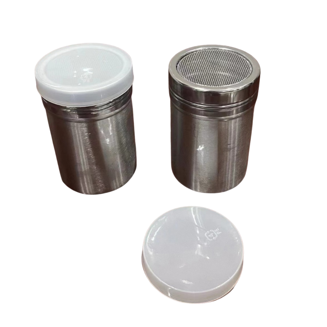 ขวดโรยผงโกโก้ และ น้ำตาล ฝาตะแกรงถี่ มีฝาปิดใส 244 กรัม รหัส 0351