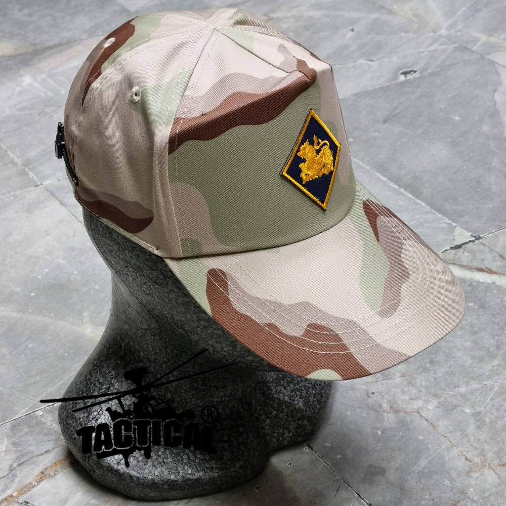 หมวกแก๊ป พรางทราย อส. สิงห์ ซิปหลัง