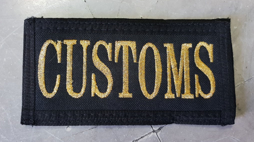 ป้ายปัก L ขนาด 16.5x8 CM. ตีนตุ๊กแก