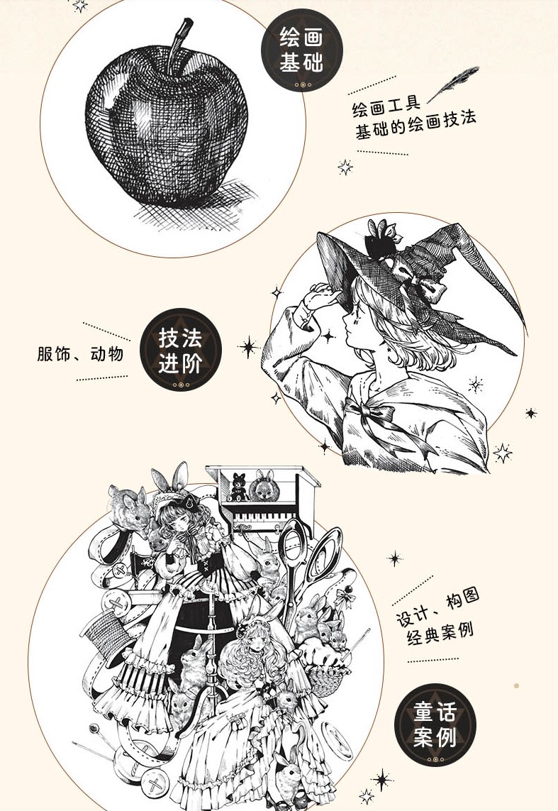 สอนตัดเส้นขาวดำแบบ lolita(แถมพร้อมโปสเตอร์สี)