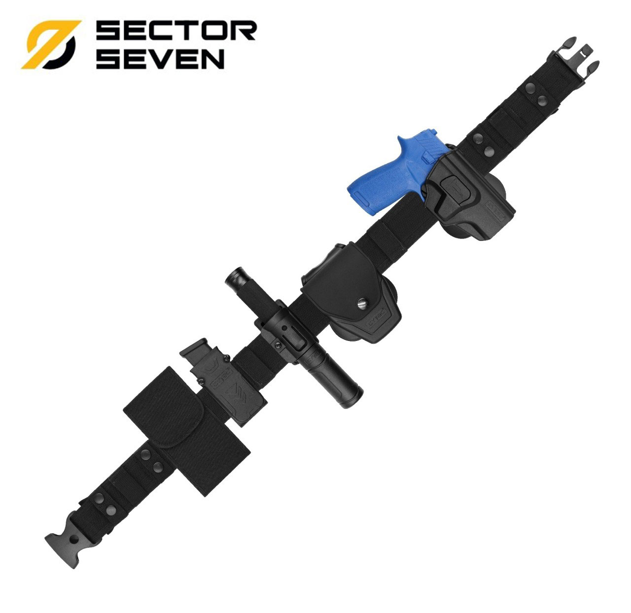 เข็มขัด 191 บุนวม Sector Seven หัว Safety-Lock