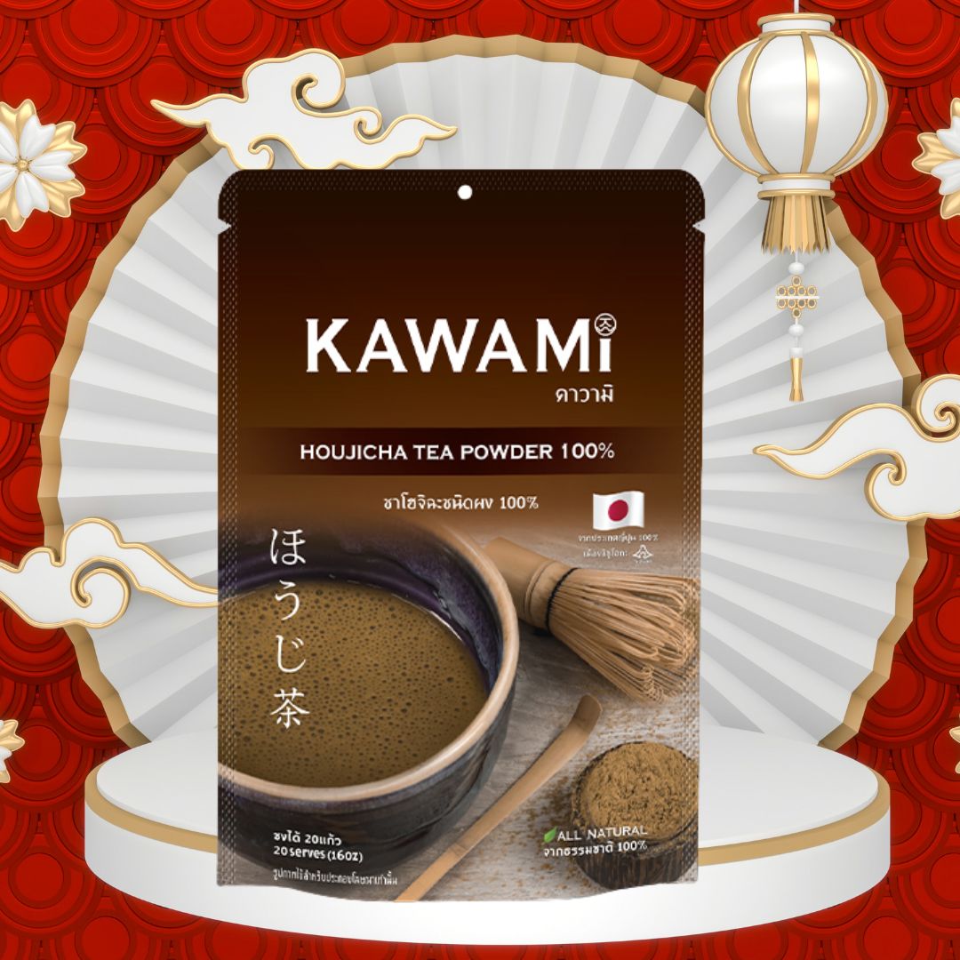 คาวามิ โฮจิฉะ 100% ขนาด 100 กรัม Kawami Hojicha 100% size 100 g. รหัส 1141