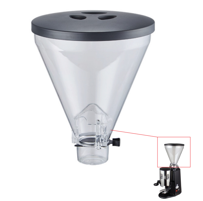 อะไหล่โถใสใส่เมล็ดกาแฟพร้อมฝาปิด เครื่องบดกาแฟ Coffee mill 900n รหัส 2346